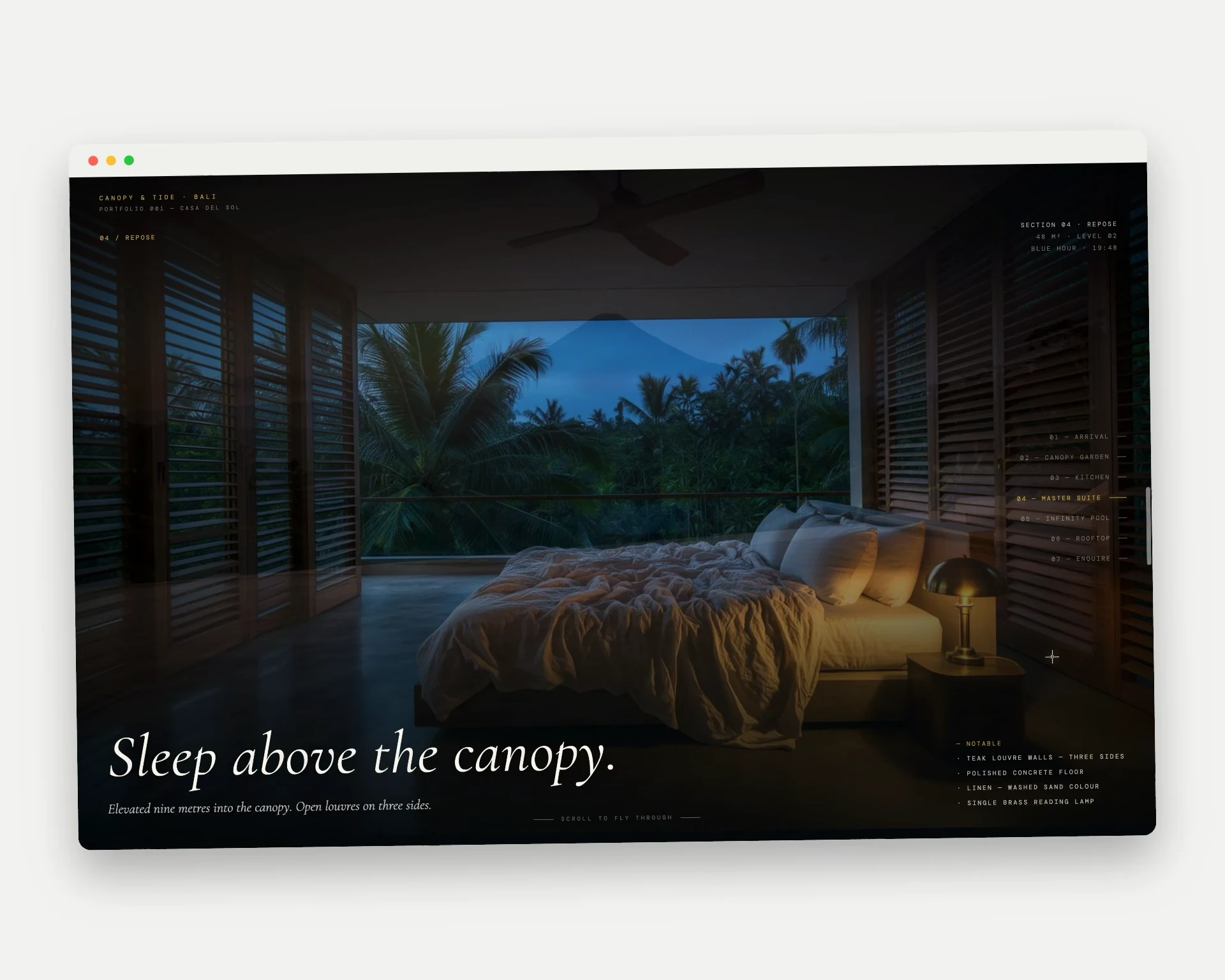 Canopy Tide website, shown on desktop and phone